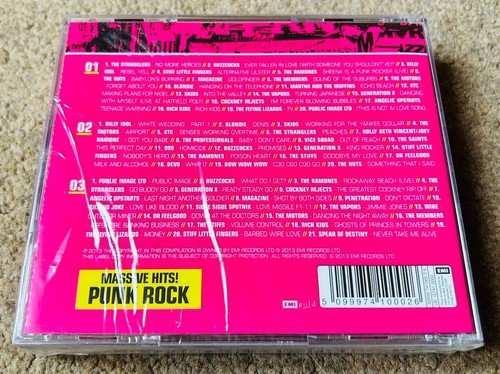 Various Artists – Massive Hits! Punk Rock (2013) 3CD Fat Box Case NEW SEALED - Picture 2 of 2