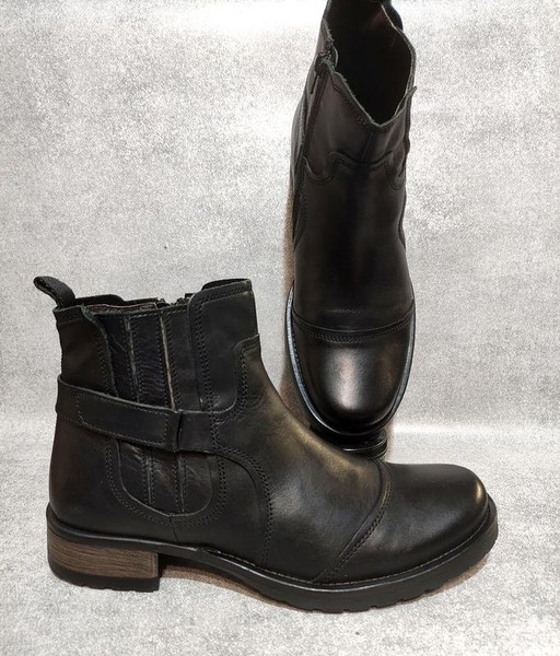 Men Gabor Boots Black Leather 43.5