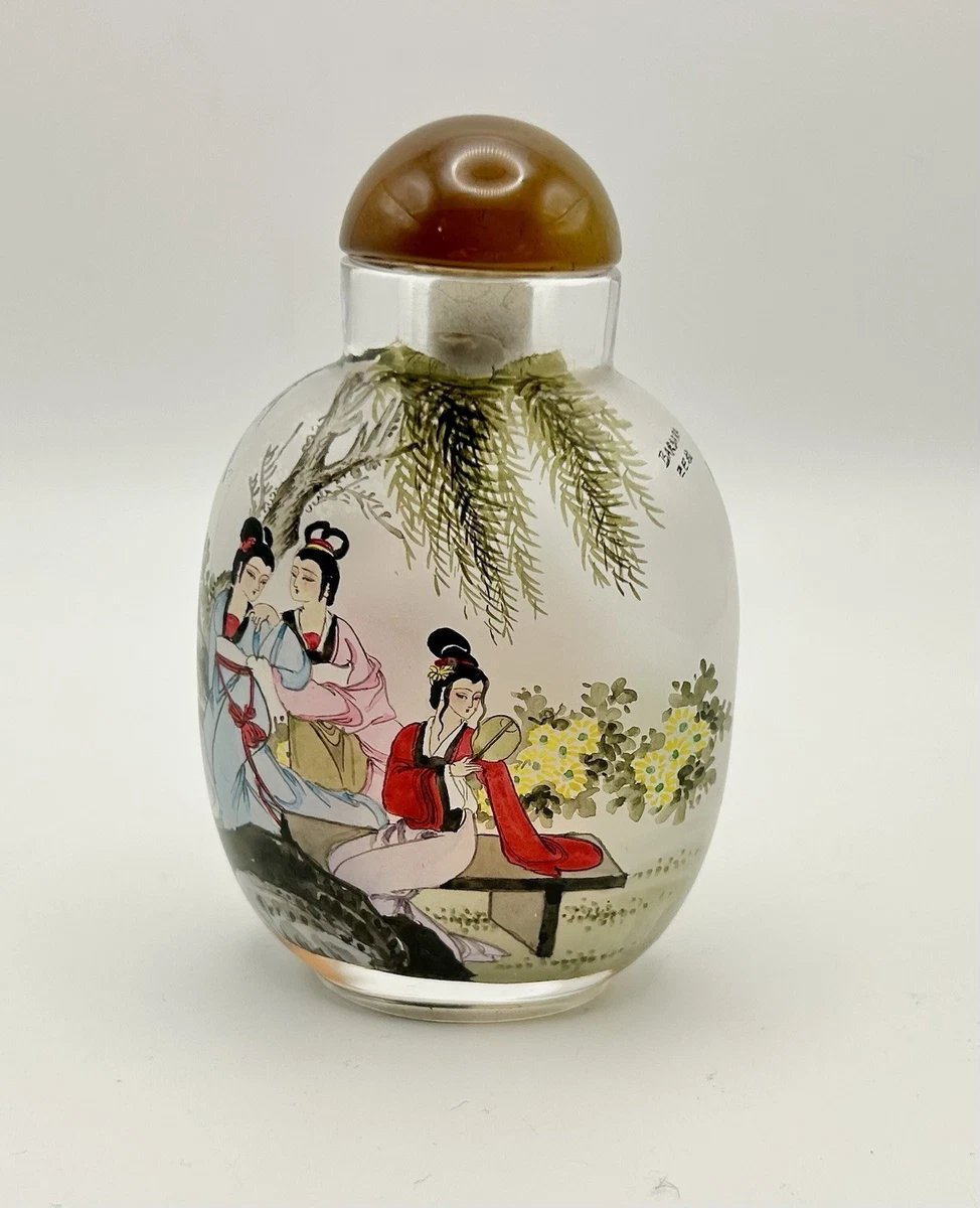 玻璃古董原件1900-1940 年中国鼻烟壶| eBay
