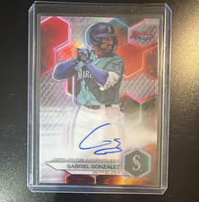 Topps 2023 Bowman's Best Gabriel Gonzalez Mariners #B23-GG Autograph Refractor