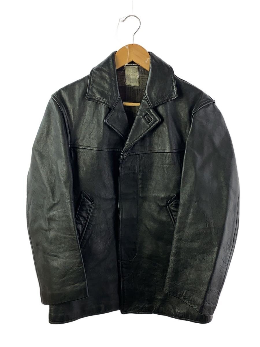 Leather Jacket Blouson/-/Leather/Blk/Plain 4812