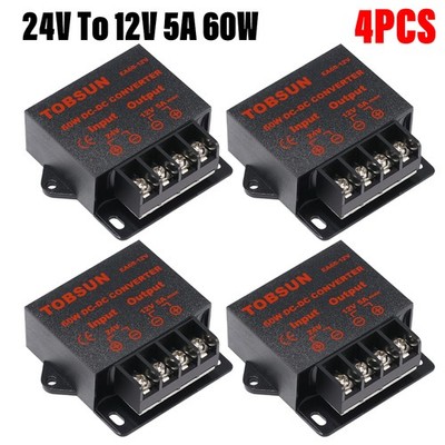 24V-12V 5A 60W Step Down DC DC Converter Voltage Reducer Regulator WaterProof 4X
