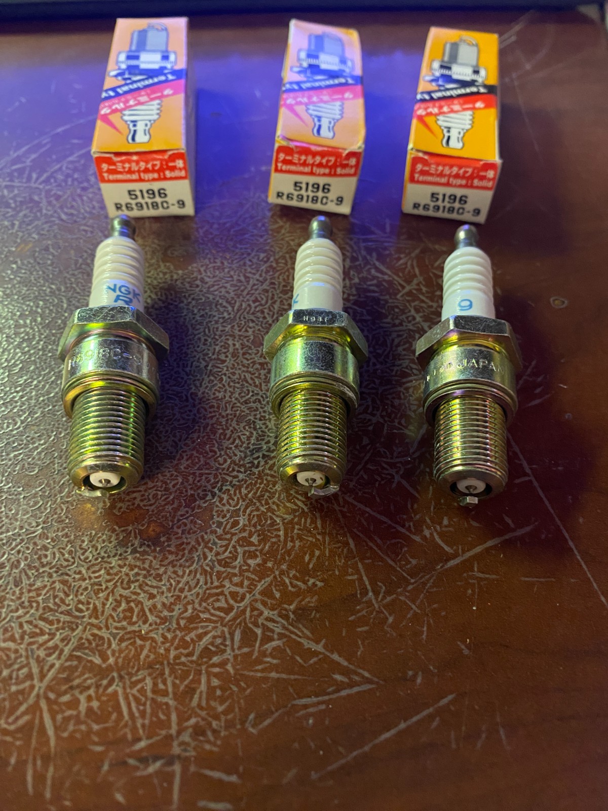 NEW NGK RACING SPARK PLUGS 3 R6918C-9  1999-2005 KAWASAKI JH1200 ULTRA 150