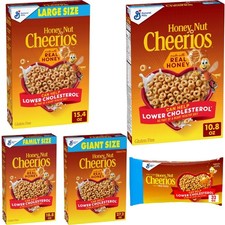 Honey Nut Cheerios Heart Healthy Breakfast Cereal with Whole Grain Oats