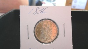 1836 $5 Gold Classic Head Half Eagle