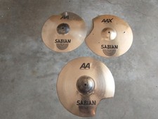Sabian AA AAX 19 And 18-in Modified Crash Cymbals