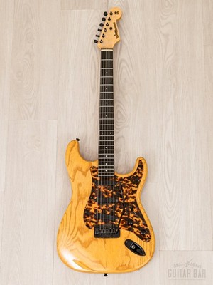 1992 PGM Moon ST-225B S-Style Superstrat Ash & Ebony w/ Bartolini
