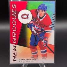 Upper Deck SP Game Used New Grooves Red Lane Hutson #NG-9 Canadiens