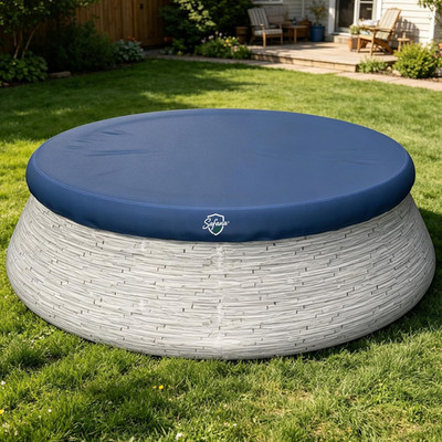 8Ft Inflatable Pool Covers for round Inflatable Easy Set Pool [ Tapered Top Ring