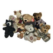 Vintage Lot of 8 Boyds Bears Plush Collection And Ty Multiple Sizes