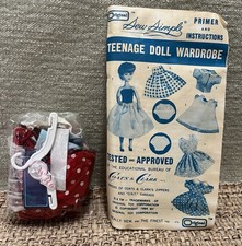 1964 Sew Simple Teenage Fashion Doll Wardrobe Primer Instructions Coats & Clark