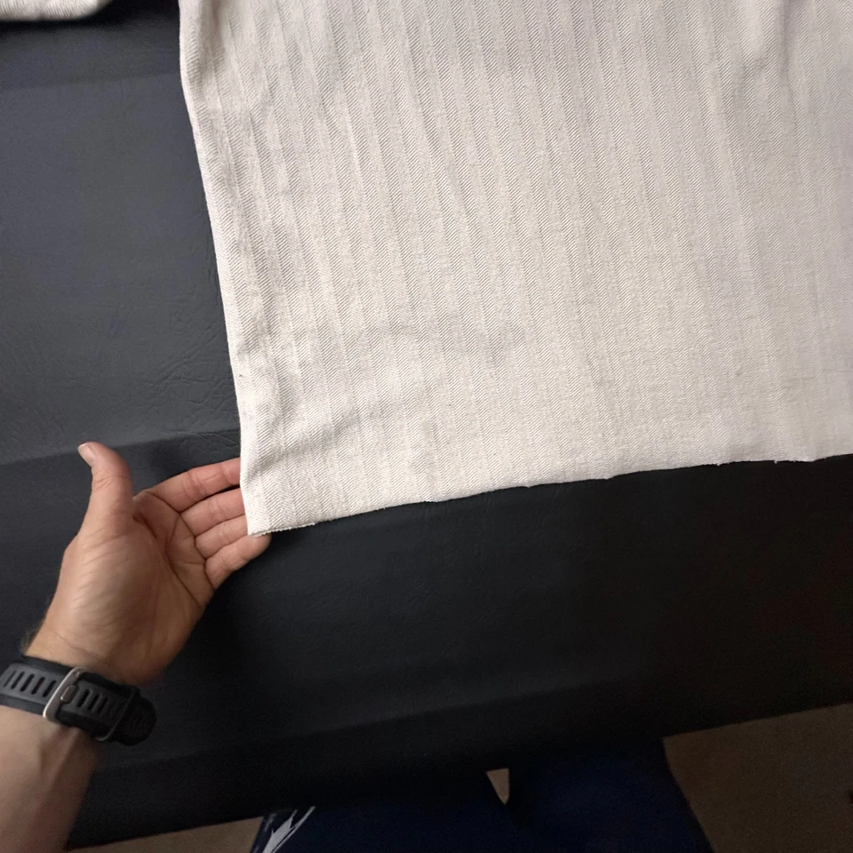 Camiseta vintage St Thomas para hombre grande beige blanco roto hecha en EE. UU. recortada cuadrada Foto 2 de 4