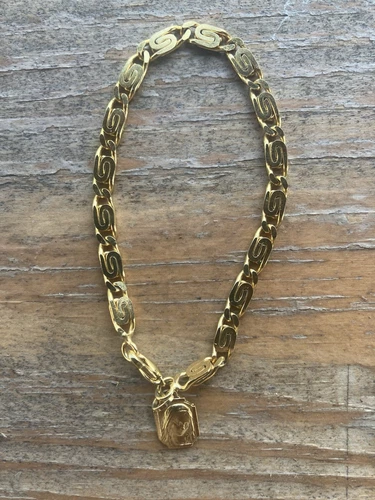 Religious Bracelet~MARY~Gold Tone~Nice Made in France--Free Ship