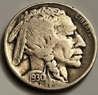 1930 Buffalo Nickel Philadelphia Mint Circulated Sharp Detail US Type BN1831