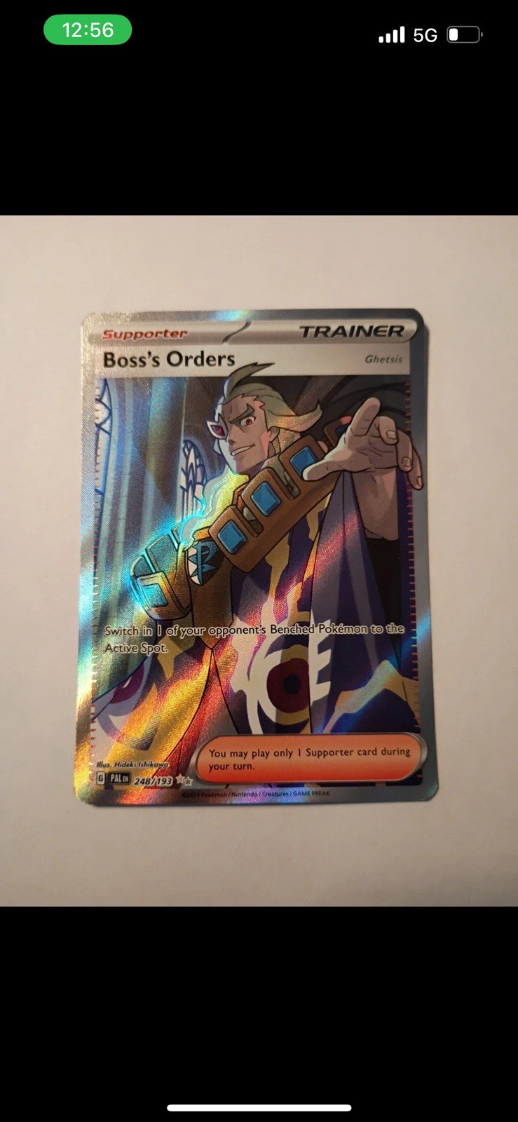 Boss's Orders Ghetsis 248/193 Paldea Evolved - Pokemon TCG Full Art Trainer - NM