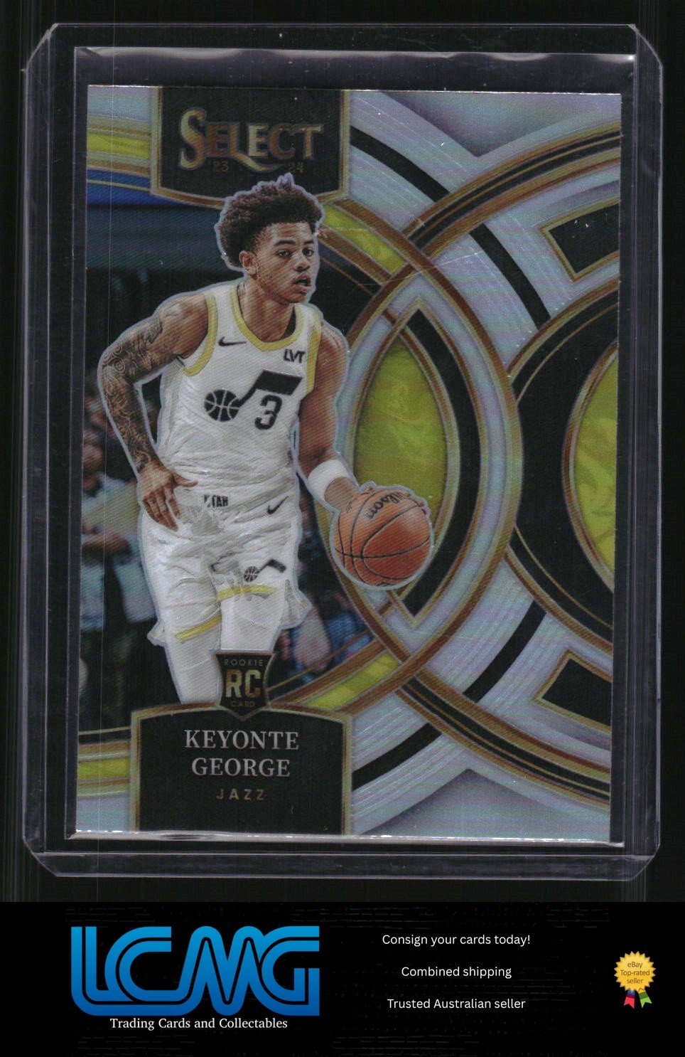 D8G 2023-24 Panini Select #109 Keyonte George Silver Prizms