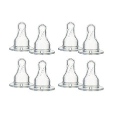 4x 2pc Tommee Tippee 3 Months+ Narrow Neck Medium Flow Baby Bottle Teat Set