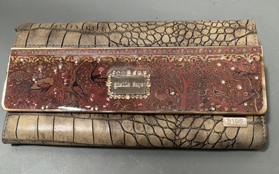 Stella Page 8198 Geneva Wallet Designer Clutch Card Holder Women's Rare