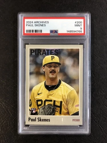 2024 Topps Archives - 1970 Topps Paul Skenes #200 Rookie PSA 9 EV