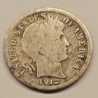 1912 Barber Dime - No Mint Mark