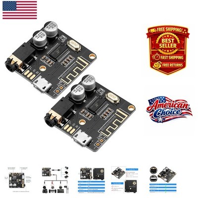 2pcs BT 5.0 Stereo Audio Receiver Board - Wireless Sound Amplifier for DIY