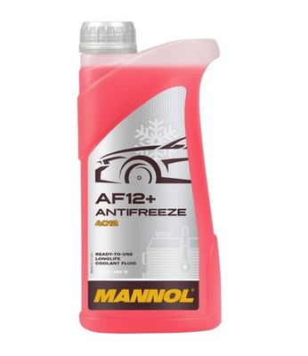 Kühlerfrostschutz MANNOL Longterm Antifreeze 1 Liter Fertiggemisch -40°C rot