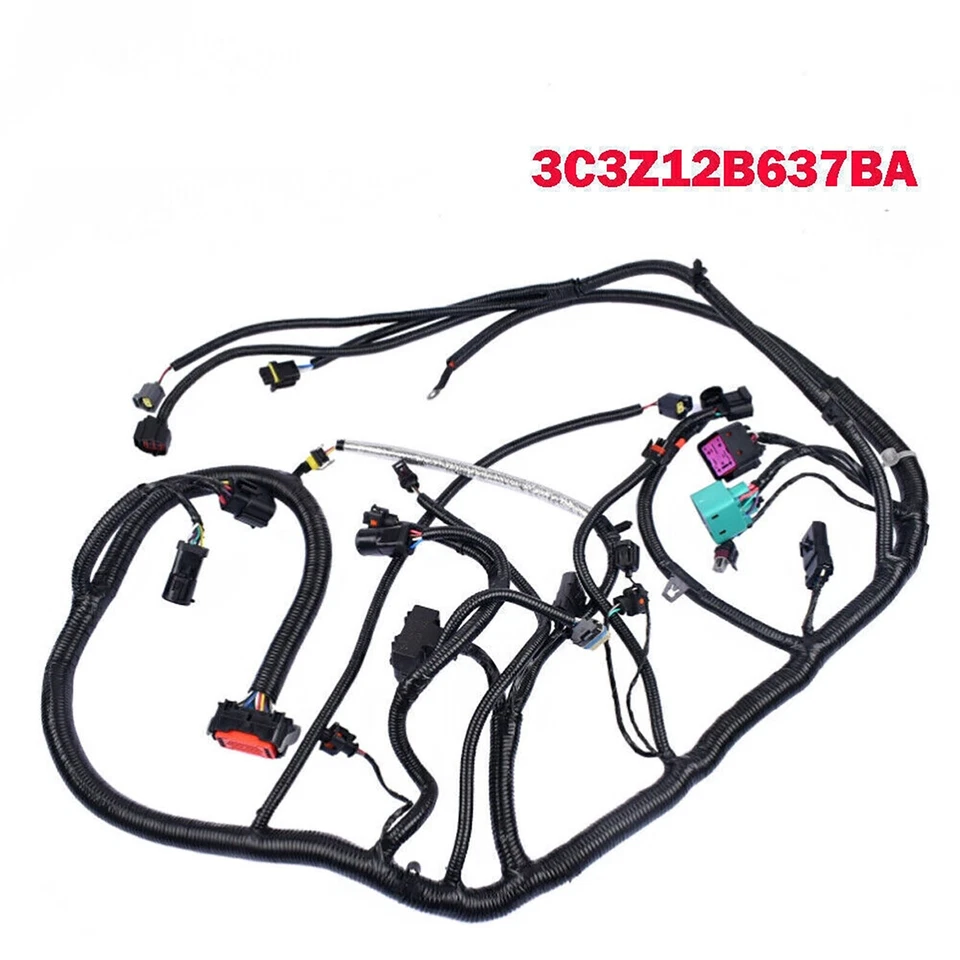 Engine Wiring Harness 2003 2004 for Ford Super Duty F450 F550 6.0L 3C3Z12B637BA - Image 2 of 4