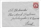 Sweden 1912 Cover from Karlstad in Värmland to Lund Stamp Gustav V in Medallion