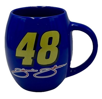 Jimmie Johnson #48 NASCAR Mug- Blue Ceramic coffee cup - Racing Collectible