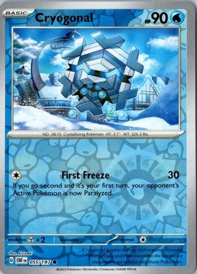 Cryogonal Reverse Holo - 055/197 - SV03: Obsidian Flames - Common - NM