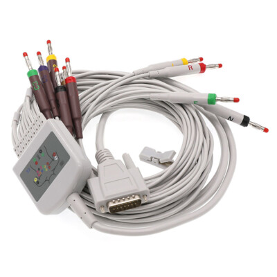   Machine Lead Cable Banana Plug 4.0 for EDAN SE-1200 SE-1201 SE-12 SE-300 #W9