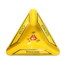 Personalized Cigar Ashtray - 3 Side Engraving 