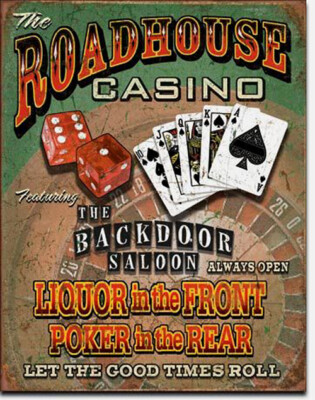 Schild USA Casino BlackJack Spielhalle  Poker Spielbank Roulette 30 x 40 cm *099