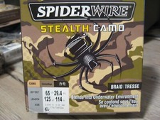 SpiderWire Stealth Camo Braided Fishing Line - 65 LB - 125 Yds - Camo Braid