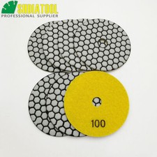 7pcs 105 mm Dry Diamond Polishing Pads Sanding Discs Kit for Granite Marble Tile