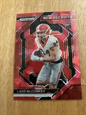 2024 Prizm Draft Picks LADD MCCONKEY New Recruits Red Ice Rookie #NR-LMY RC SP