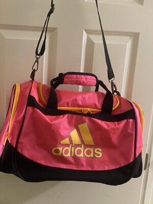 Adidas Defender Duffel Bag Pink, Yellow And Black With U-Shape