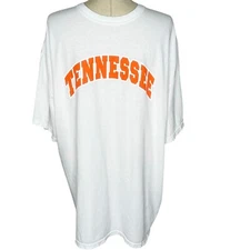 University of Tennessee T-Shirt Unisex Size XL Gildan White Orange Short Sleeve