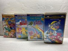 Care Bears movies clam shell VHS Lot of 4 Videos Tested