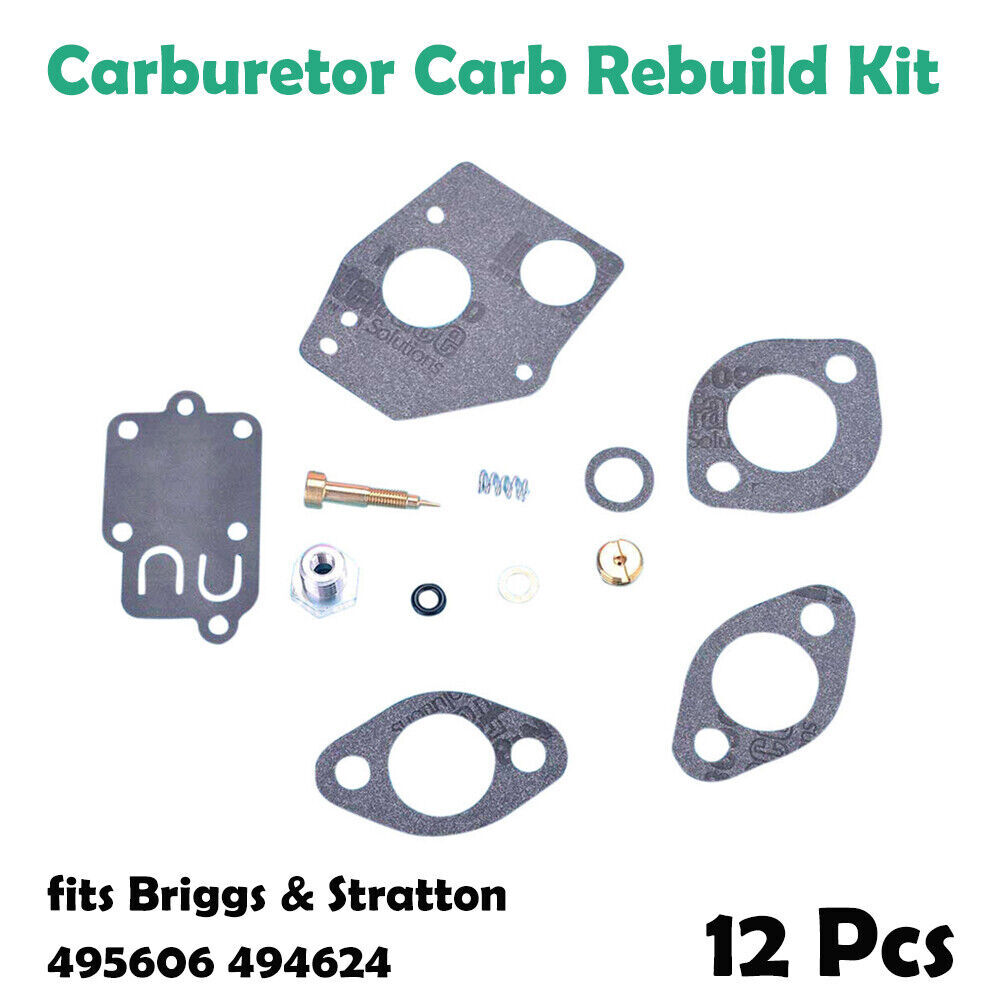 Carburetor Carb Rebuild Kit Fits Briggs & Stratton 495606 494624 3-5HP ...