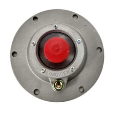 Fortpro Aluminum Axle Hub Cap w/ 6 Holes and Gasket Replacement for Stemco 343-4