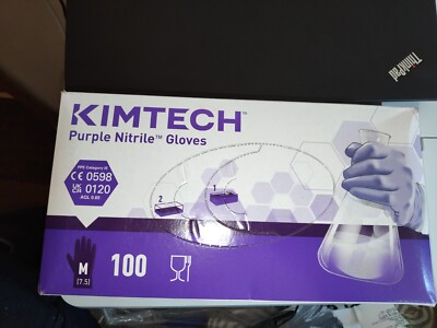 KIMTECH Science Dispisierbare Handschuhe Lila Nitril Puderfrei Glatt, 100er Box (Größe. M