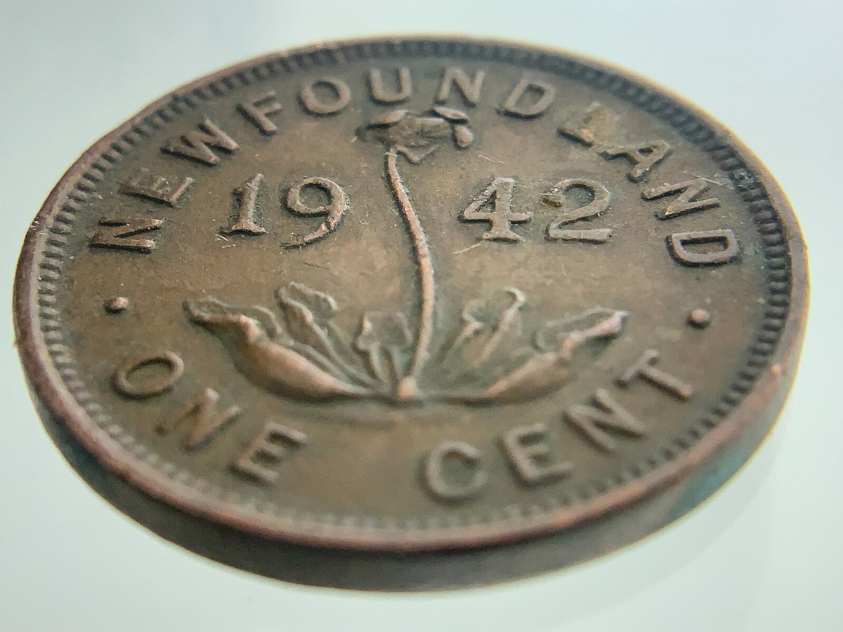 1942 Newfoundland Canada 1 One Cent Penny KM# 18 Circulated