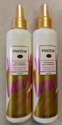 2 Pantene Pro-V Natural Waves Texturizing Salt Hair Spray 8.5 Fl Oz