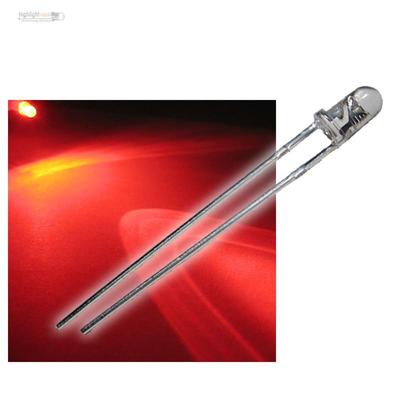 10 LEDs 3mm BLINKEND Rot klar FLASHING Alarmdummy, Dioden