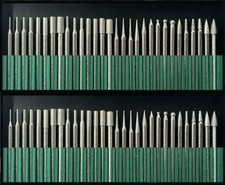 Diamond Burr Bits Drill Set Rotary Multi Tool Accessories Kit For Dremel 60 Pcs