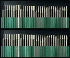 Diamond Burr Bits Drill Set Rotary Multi Tool Accessories Kit For Dremel 60 Pcs