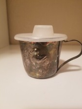 Vintage Baby Sippy Cup Duck Embossed w/ Lid