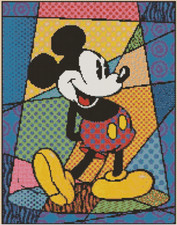 Mickey in the Spotlight Counted Cross Stitch Chart No. 10-67  