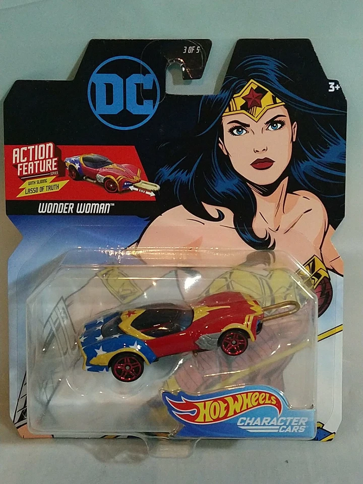 HOTWHEELS DC Action Figure DIE-CAST CHARACTER CARS 5PC Set Batman, Superman, Jok - Image 4 of 4